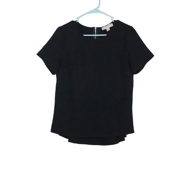 MIchael Kors Black Short Sleeve Top, Small - Picture 1 of 3